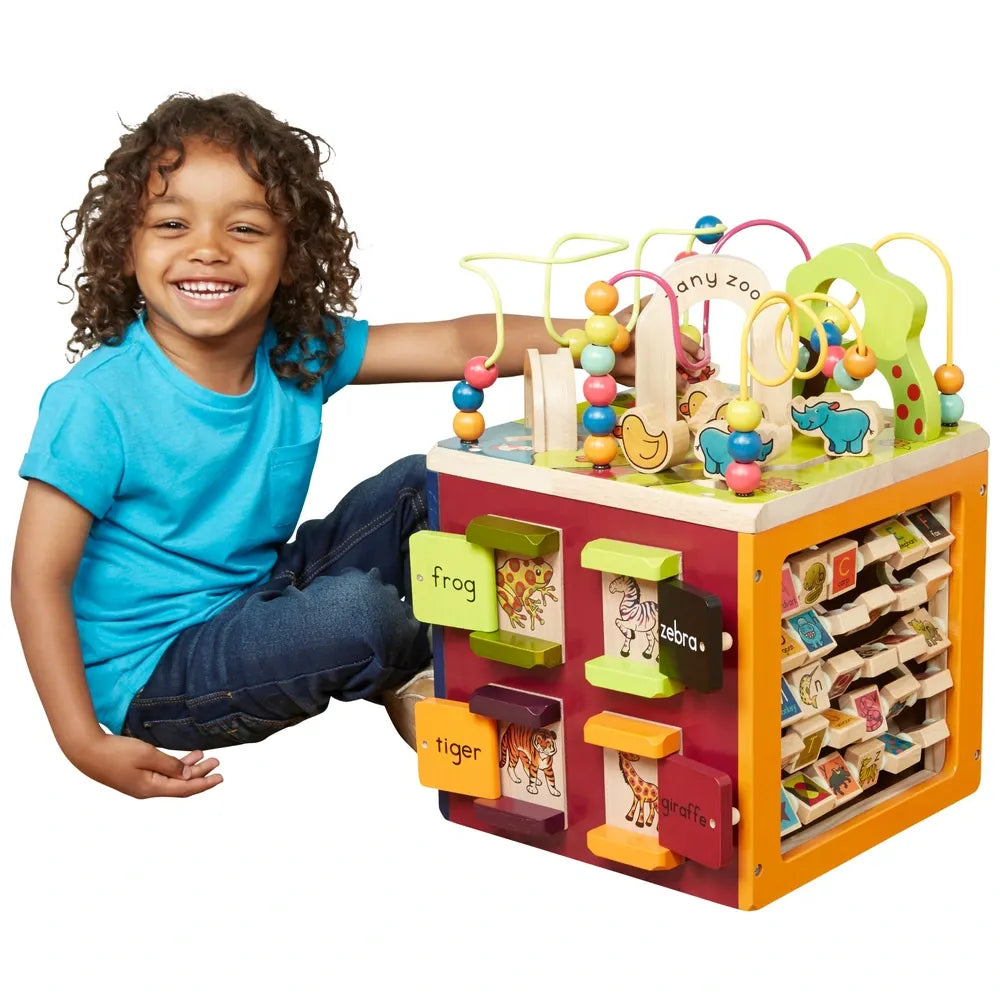 toys Zany Zoo Wooden Activity Cube Assortment