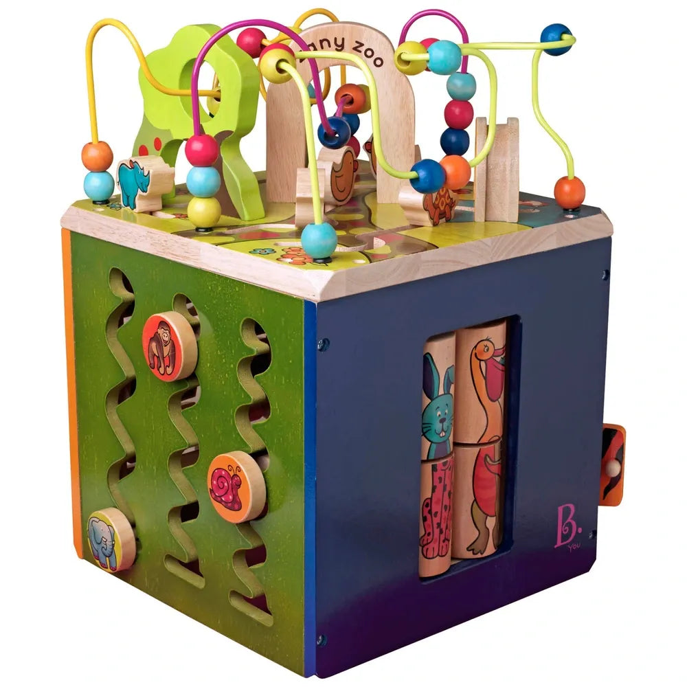 toys Zany Zoo Wooden Activity Cube Assortment