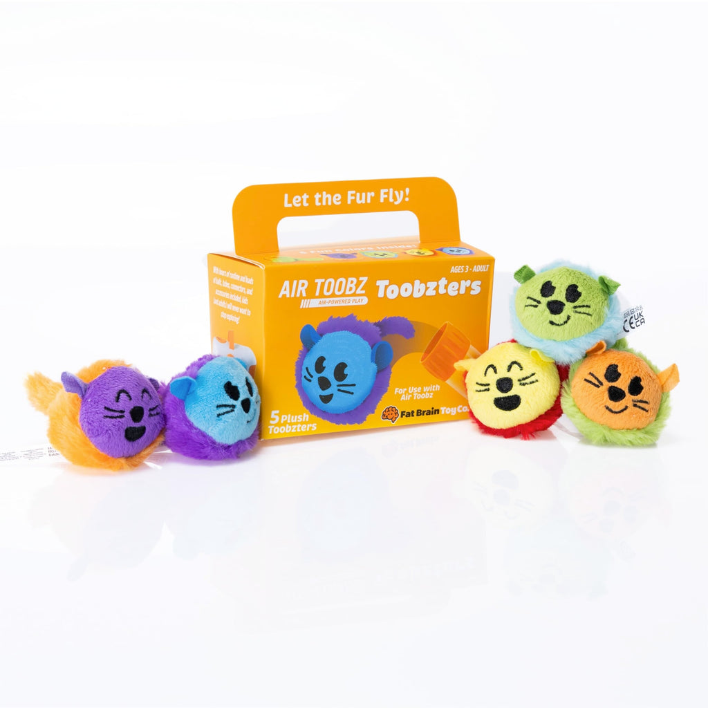 Fat Brain Toys Air Toobz Toobzters - Air Toobz Toobzters 5 Pack ~ New Plush for Ages 3 to 12